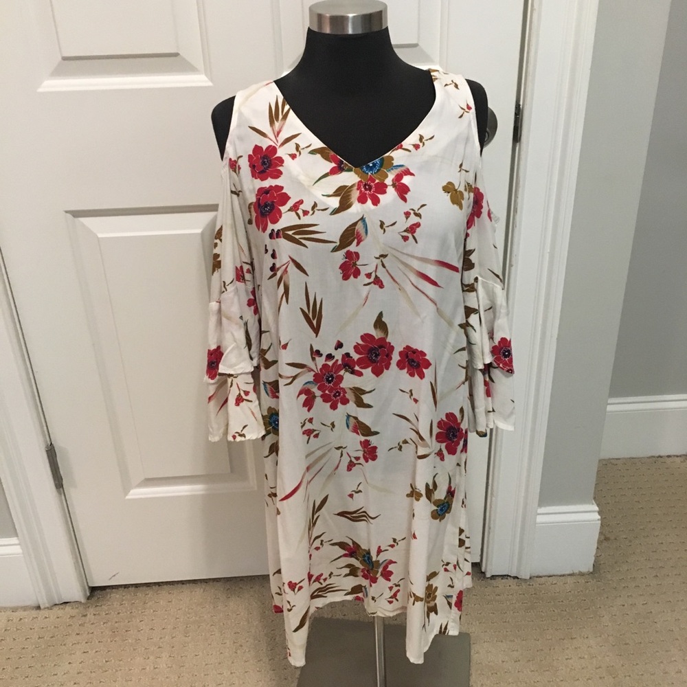 Cold shoulder dress